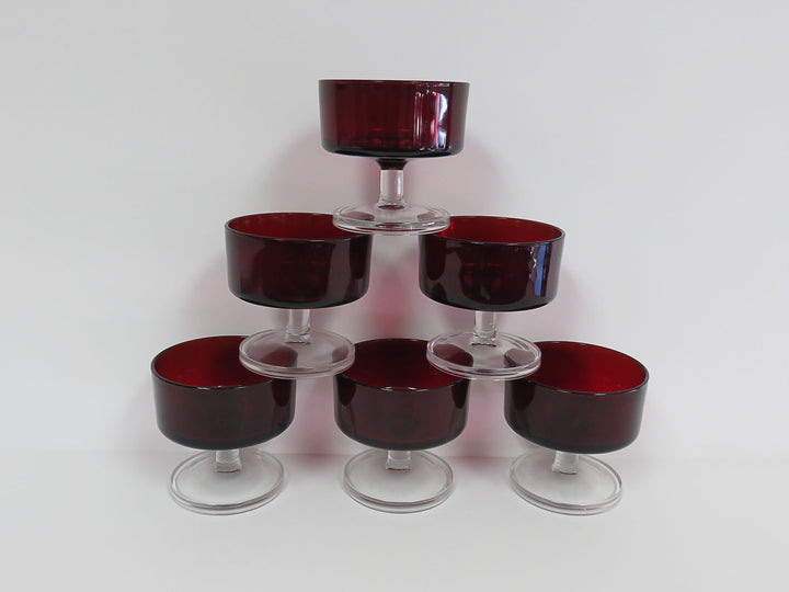Arcoroc Ruby Red Sherbet Dish
