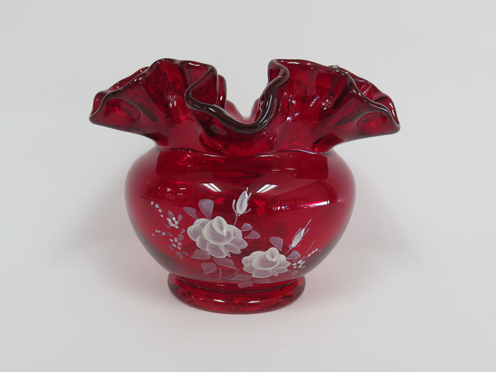 Fenton Hand Painted Vase