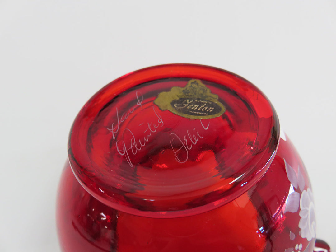 Fenton Hand Painted Vase