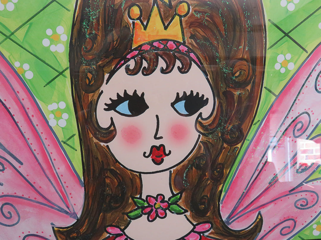 "Dream Big" Artwork in Hand Painted Frame