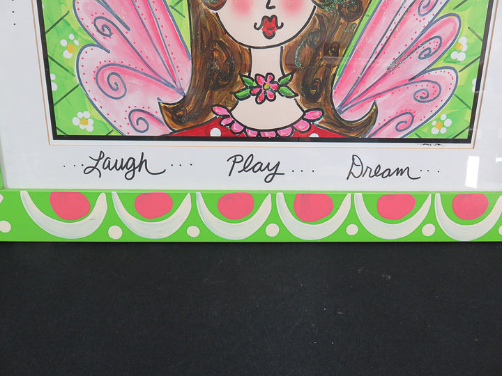 "Dream Big" Artwork in Hand Painted Frame