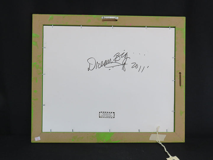"Dream Big" Artwork in Hand Painted Frame
