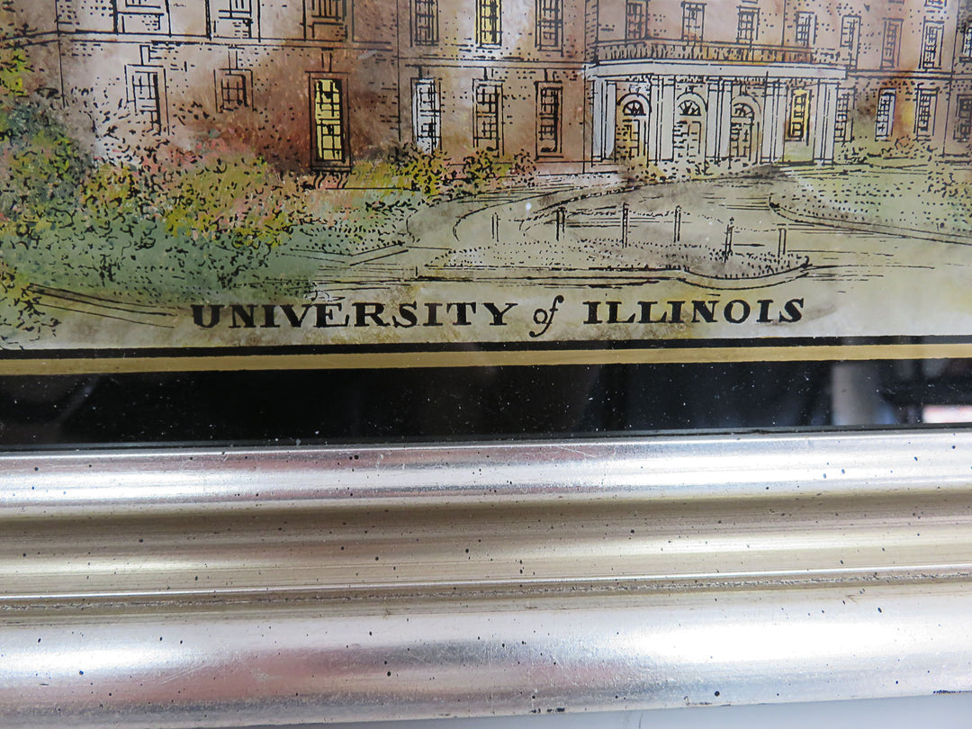 U of I Union Artwork on Glass