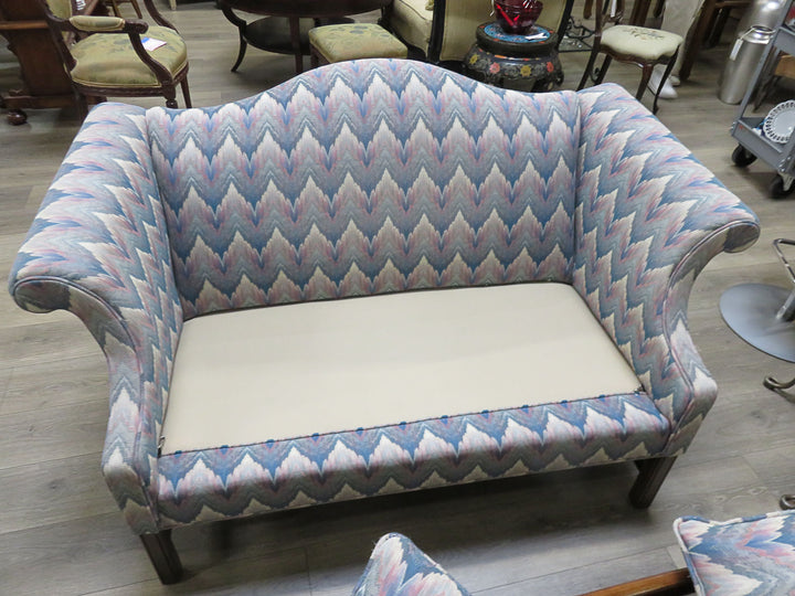 Flame Stitch Love Seat