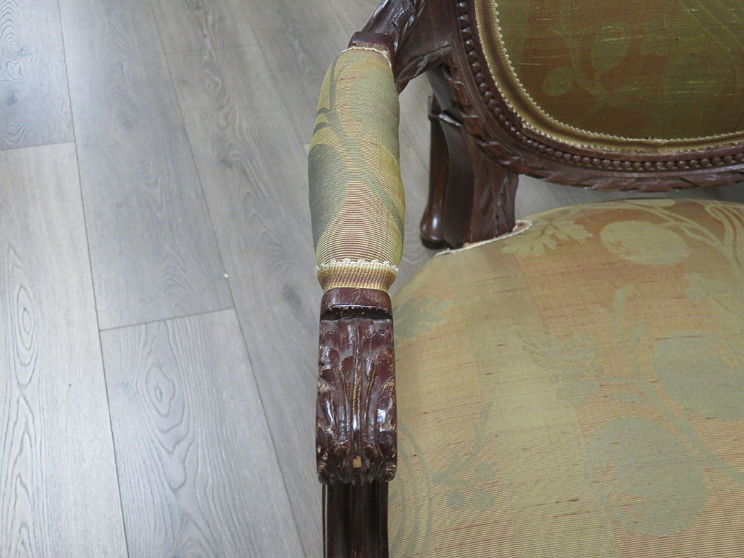 Louis XVI Style Chair & Ottoman