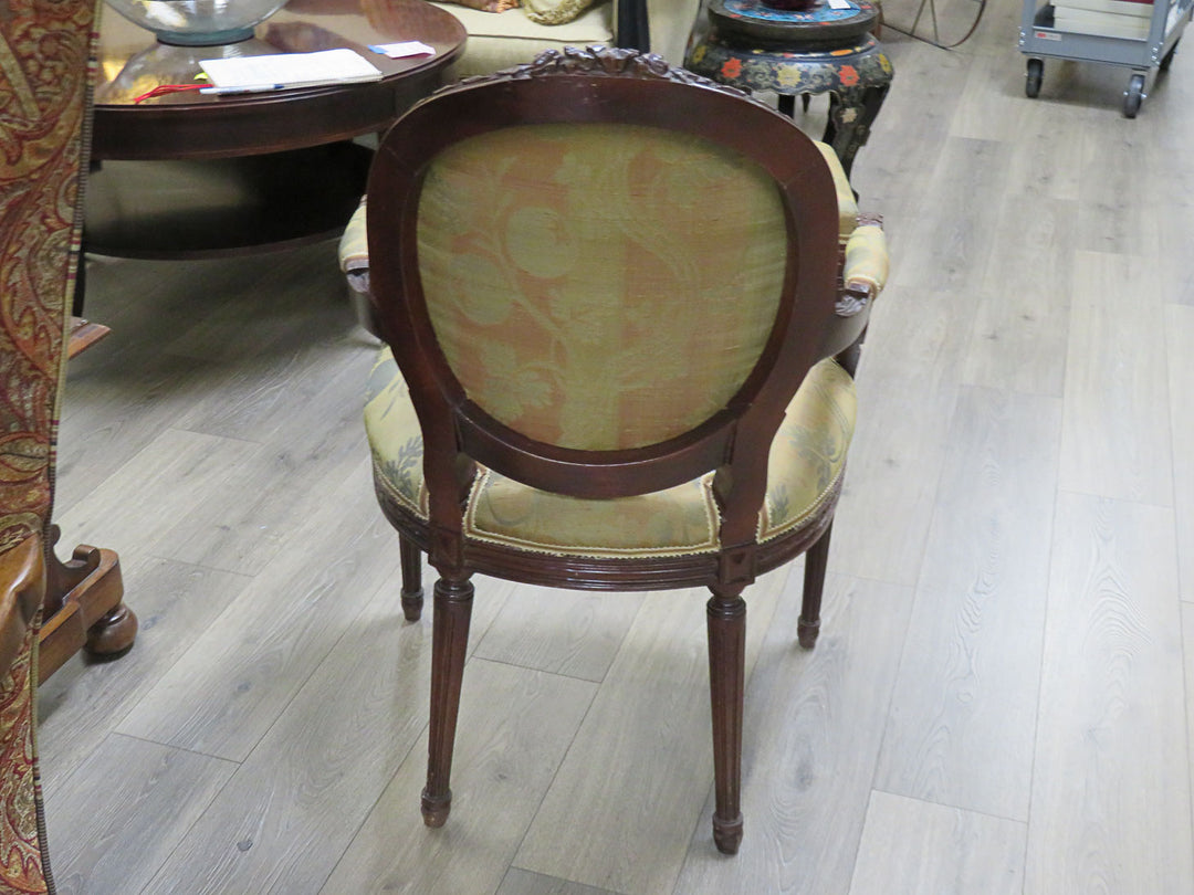 Louis XVI Style Chair & Ottoman