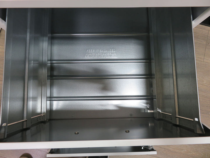 White Metal File Cabinet