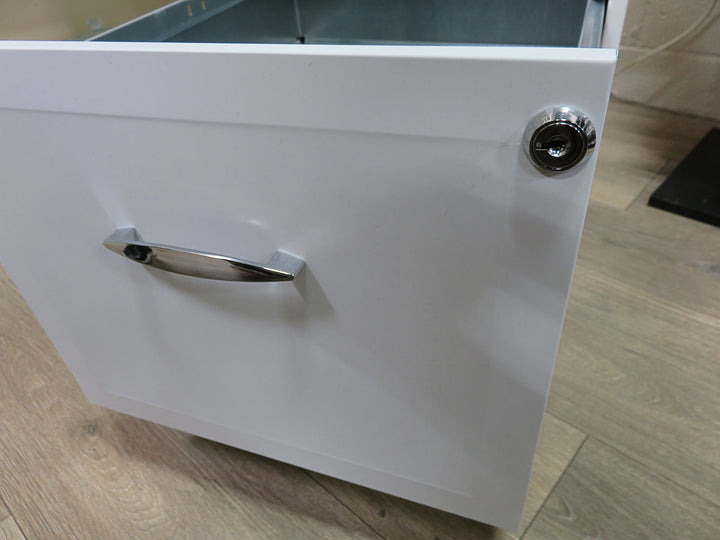 White Metal File Cabinet