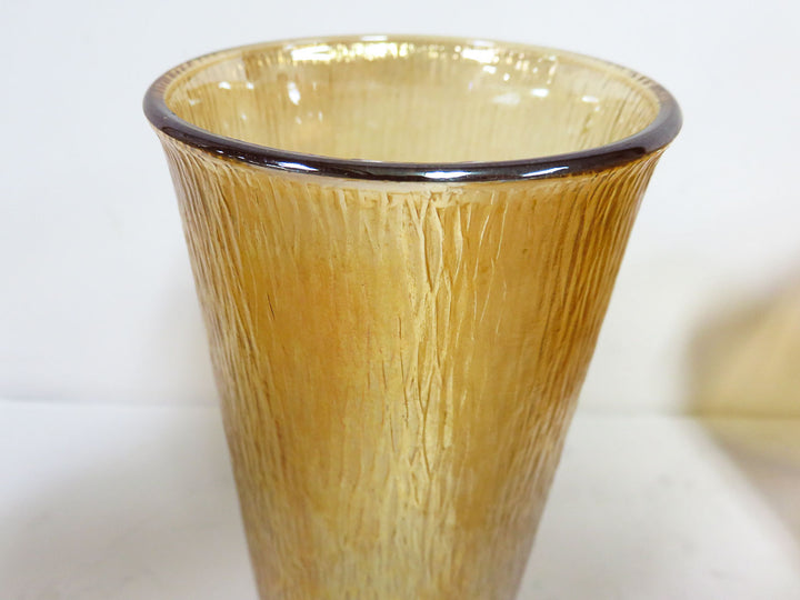 Carnival Glass Pitcher and Glasses