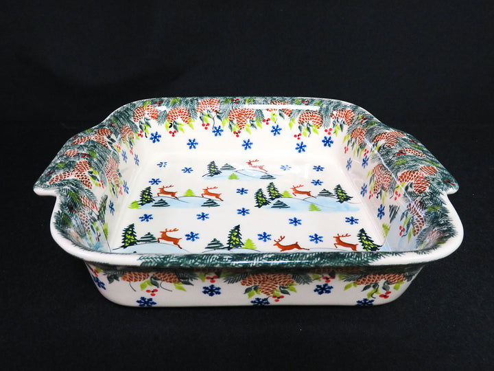 Boleslawiec Reindeer Baking Dish