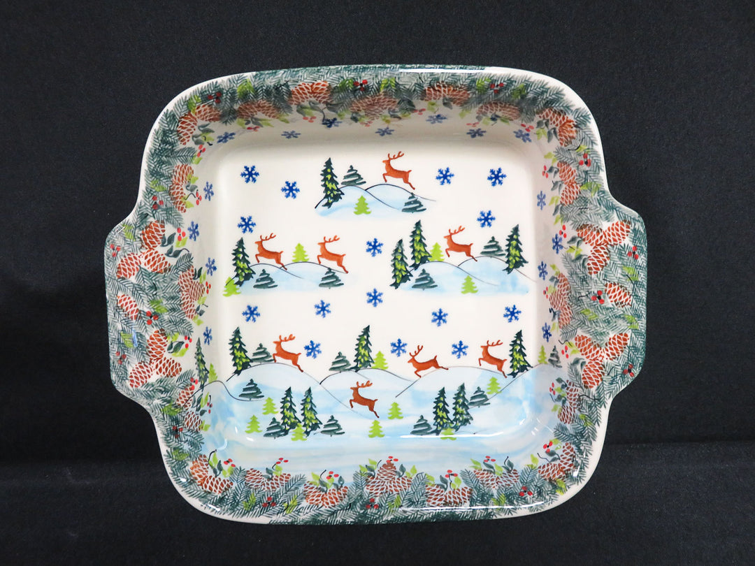 Boleslawiec Reindeer Baking Dish