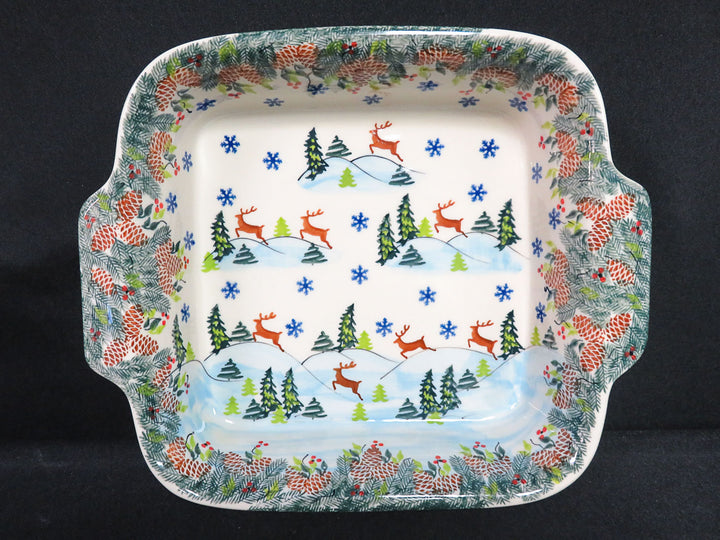 Boleslawiec Reindeer Baking Dish