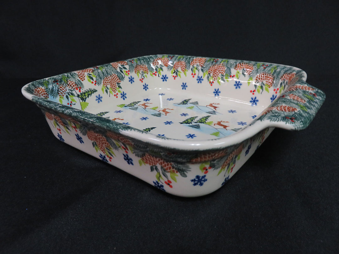Boleslawiec Reindeer Baking Dish