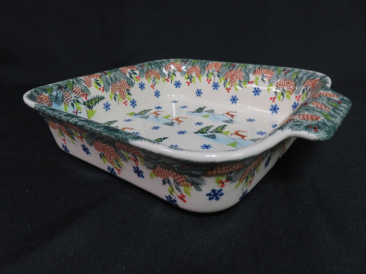 Boleslawiec Reindeer Baking Dish