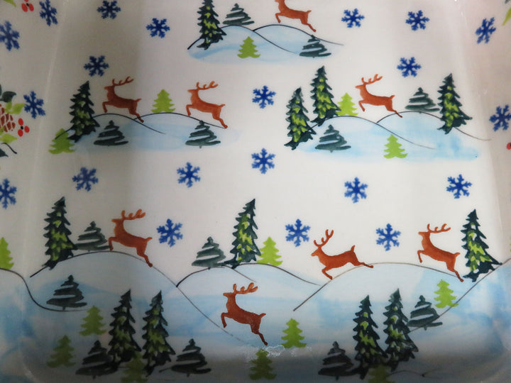 Boleslawiec Reindeer Baking Dish