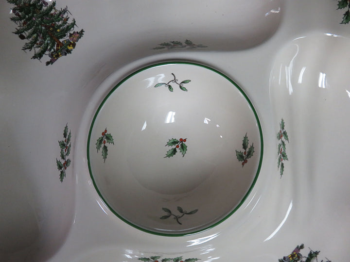 Spode Chip and Dip Bowl