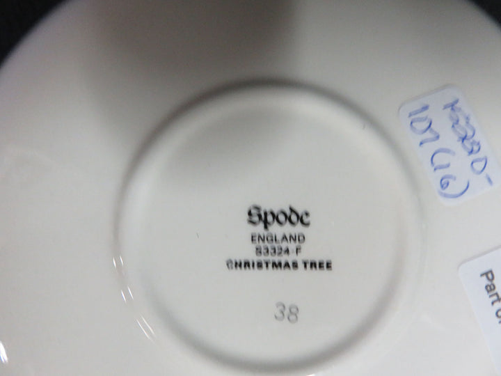 Spode Christmas Tree Cups and Saucers