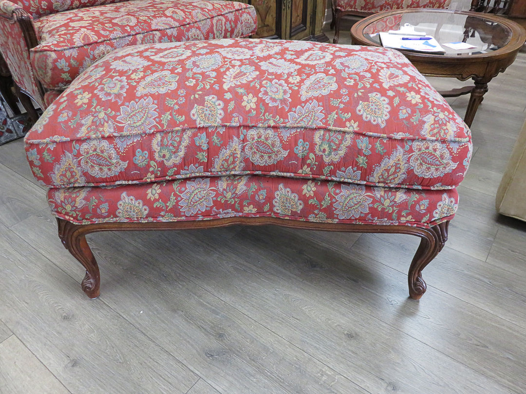 Crate & Barrel Arm Chair & Ottoman