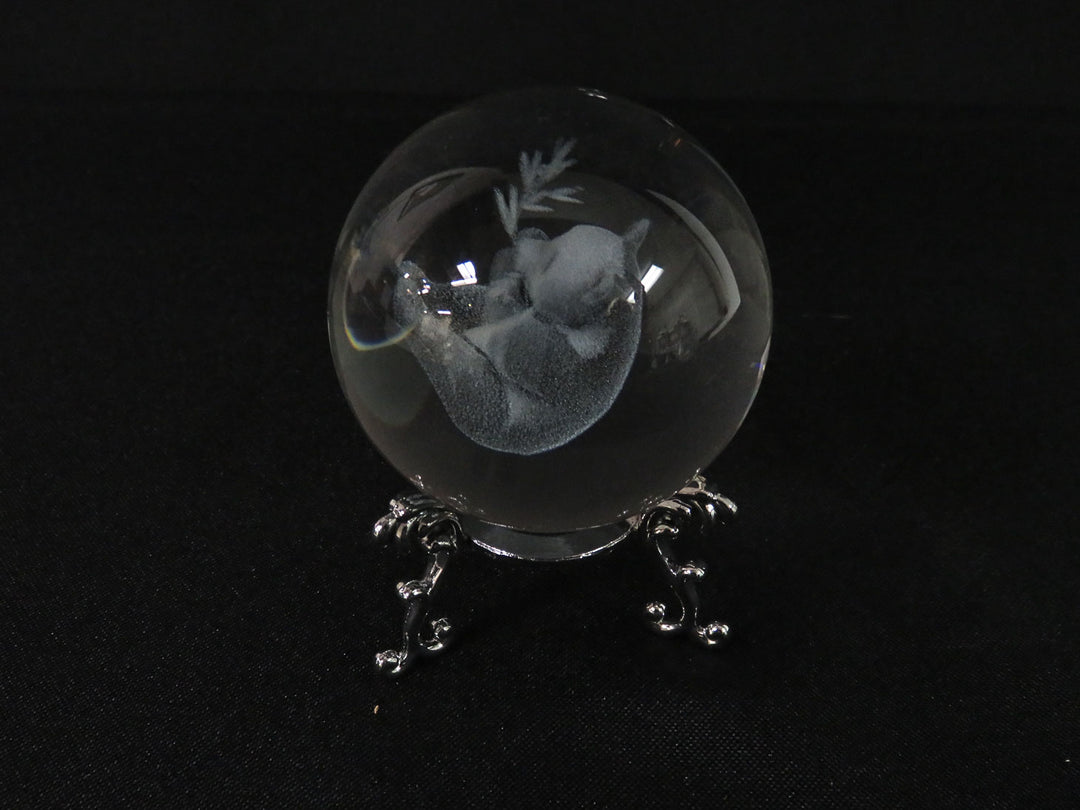 Panda in a Globe Figurine