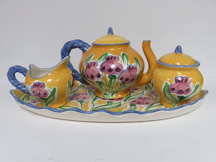 Fioriware Pottery Tea Set
