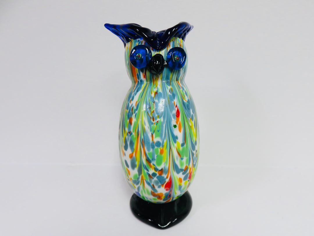 Art Glass Owl Vase