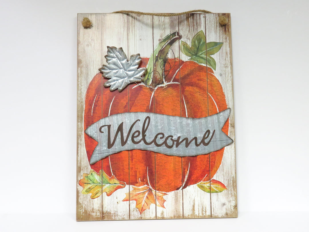 Fall Welcome Plaque