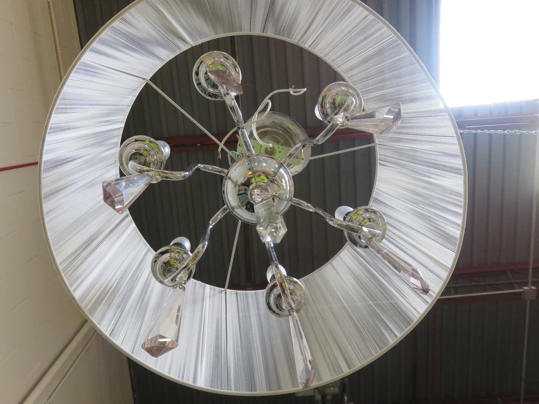 Drum Shade 6-Arm Chandelier