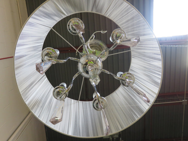 Drum Shade 6-Arm Chandelier