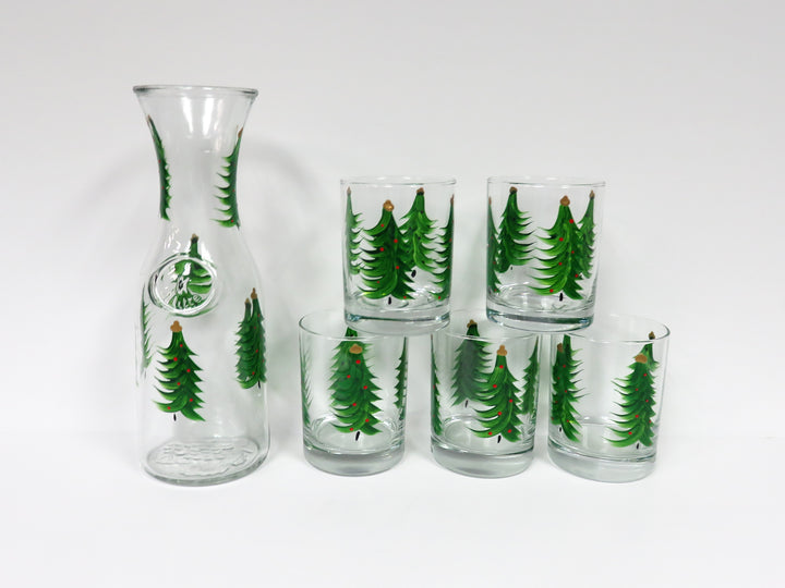 Christmas Decanter and Glasses