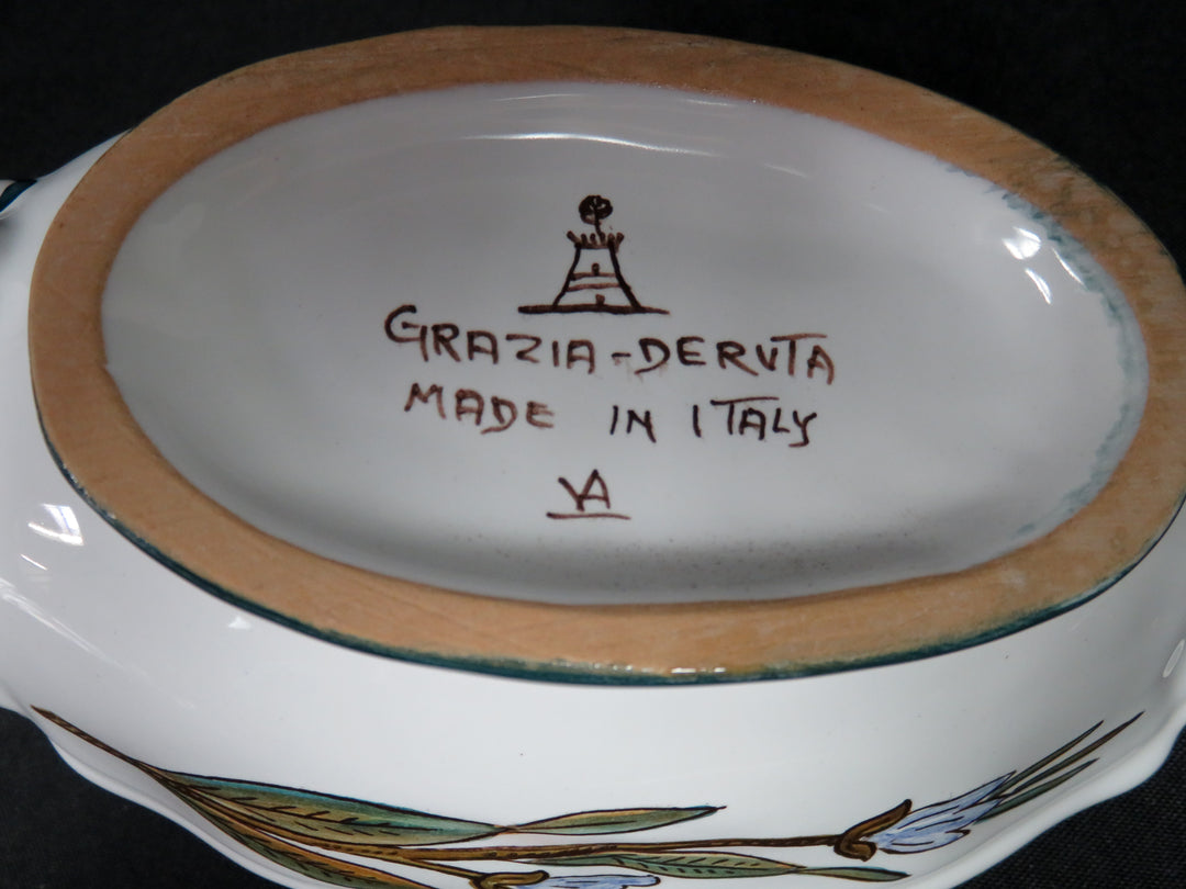 Italian Majolica Sauce Boat Set