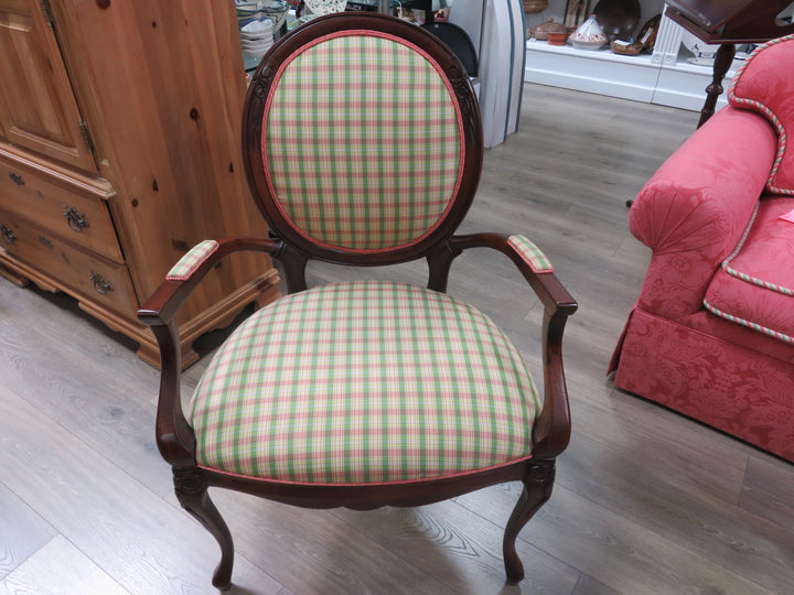 Oval Backed Arm Chair