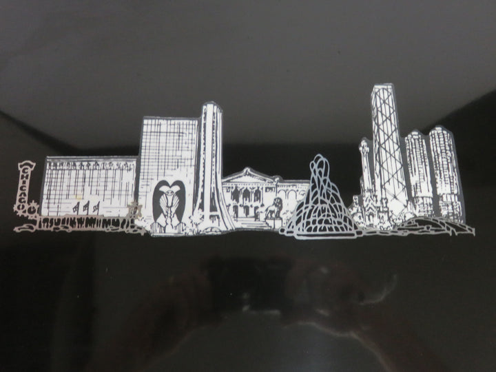 Couroc Chicago Skyline Tray