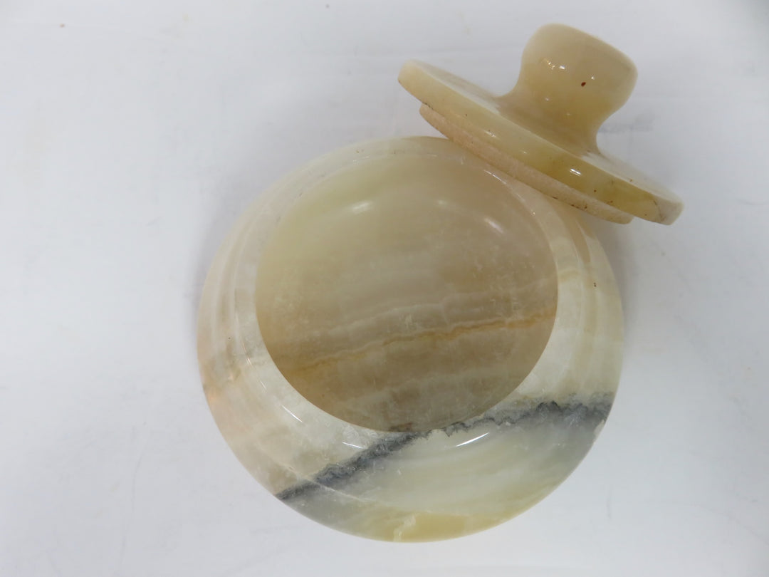 Alabaster Lidded Jar