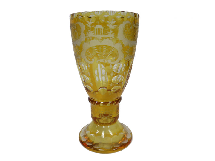 Bohemian Honey Amber Vase