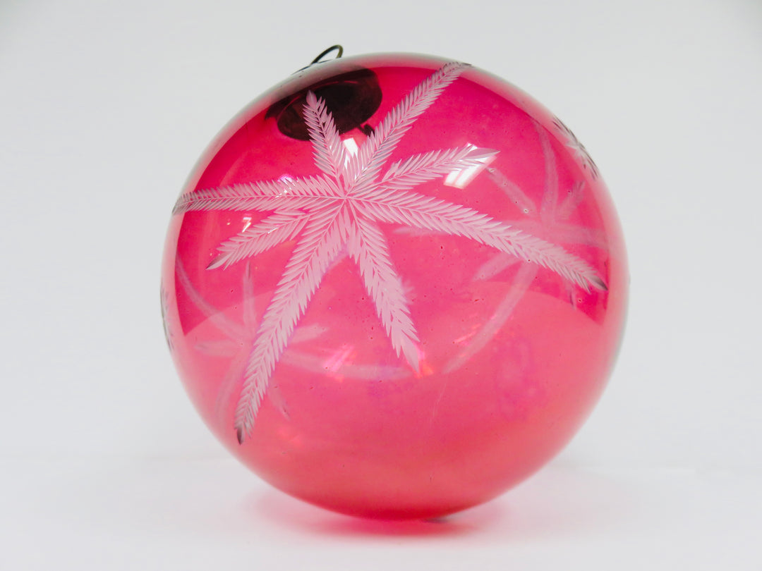 Rose Colored Glass Ornament