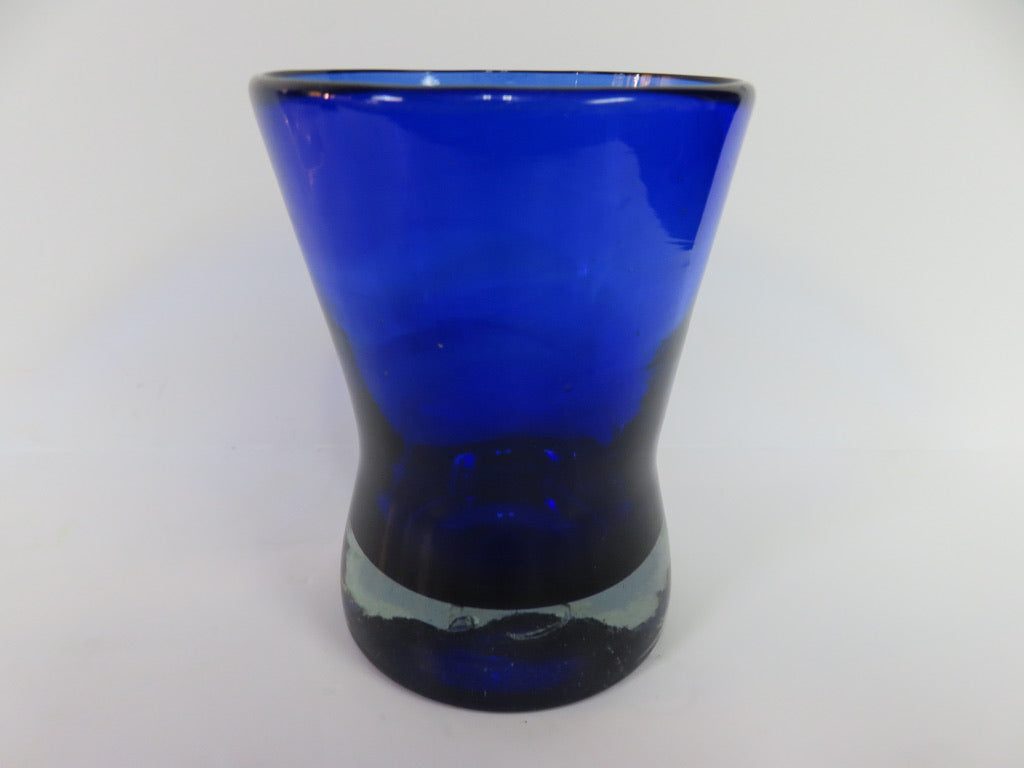Hand Blown Cobalt Glasses