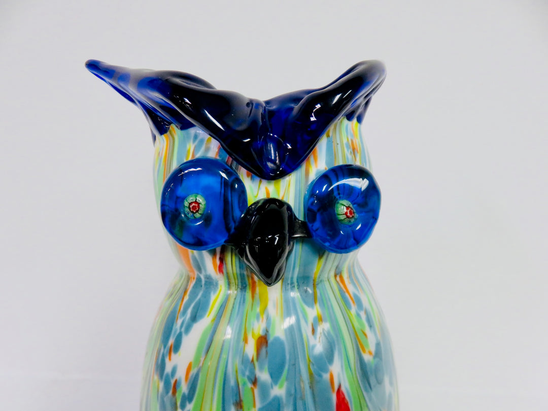 Art Glass Owl Vase