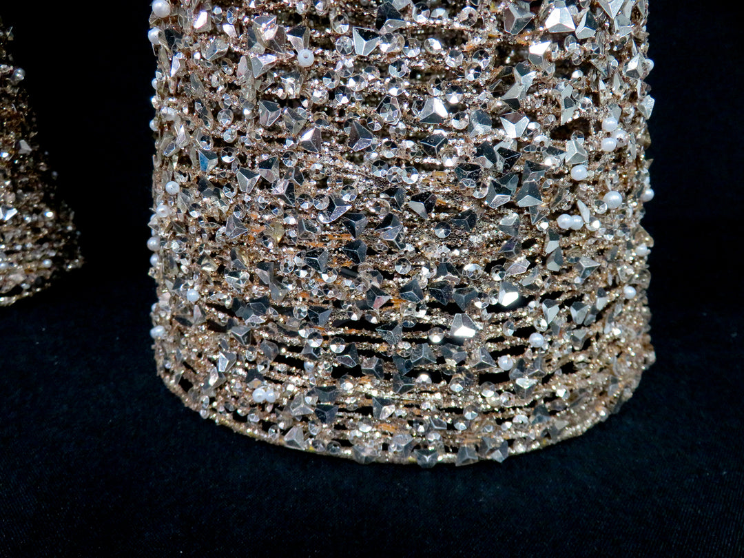 Lighted Sequined Trees