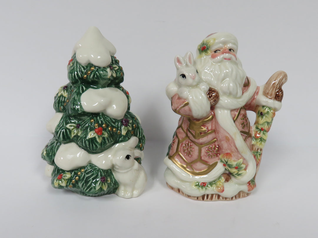 Fitz &  Floyd Santa Salt & Pepper