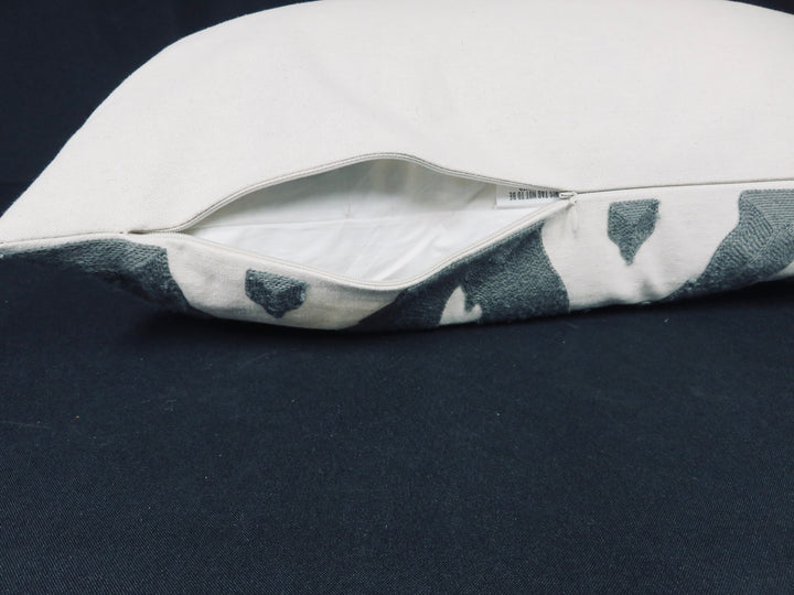 Bernhardt Gray & Cream Throw Pillow