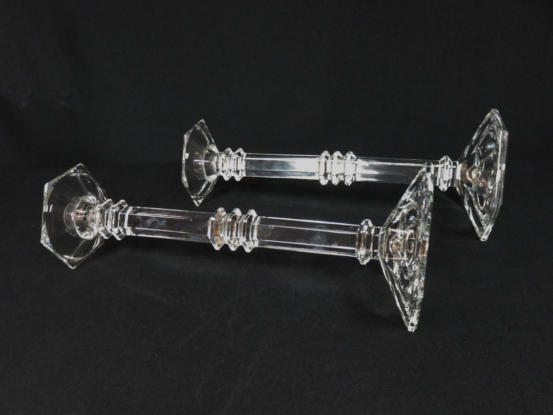 Pair Glass Candlesticks