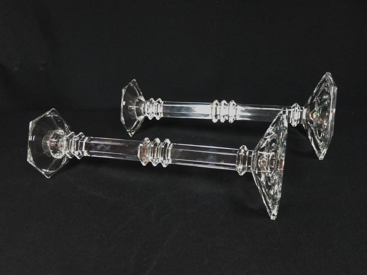 Pair Glass Candlesticks