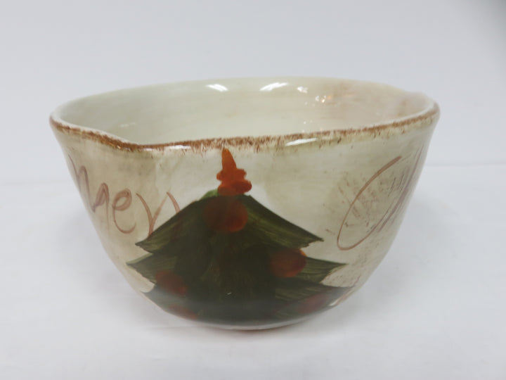 Hand Painted Christmas Bowl