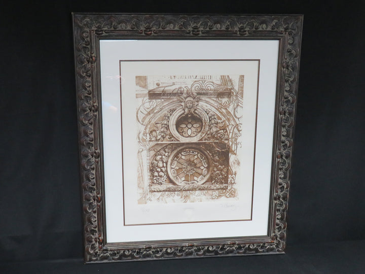 Paris Architectural Etching Print