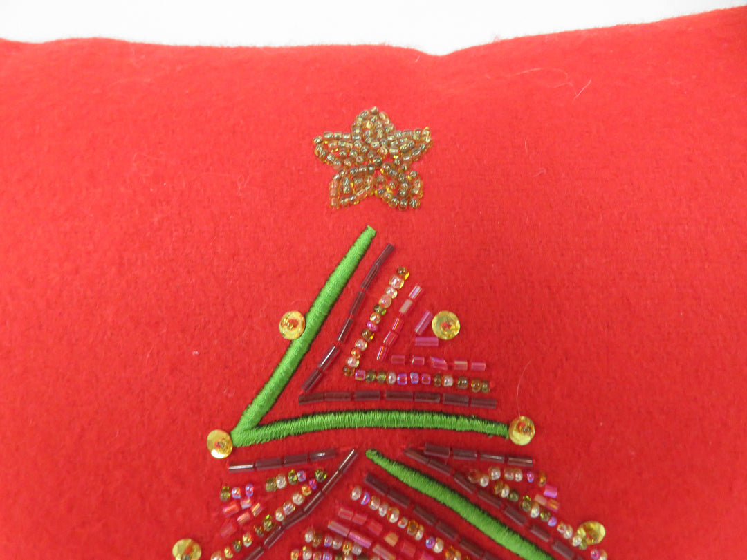 Crate & Barrel Christmas Throw Pillow