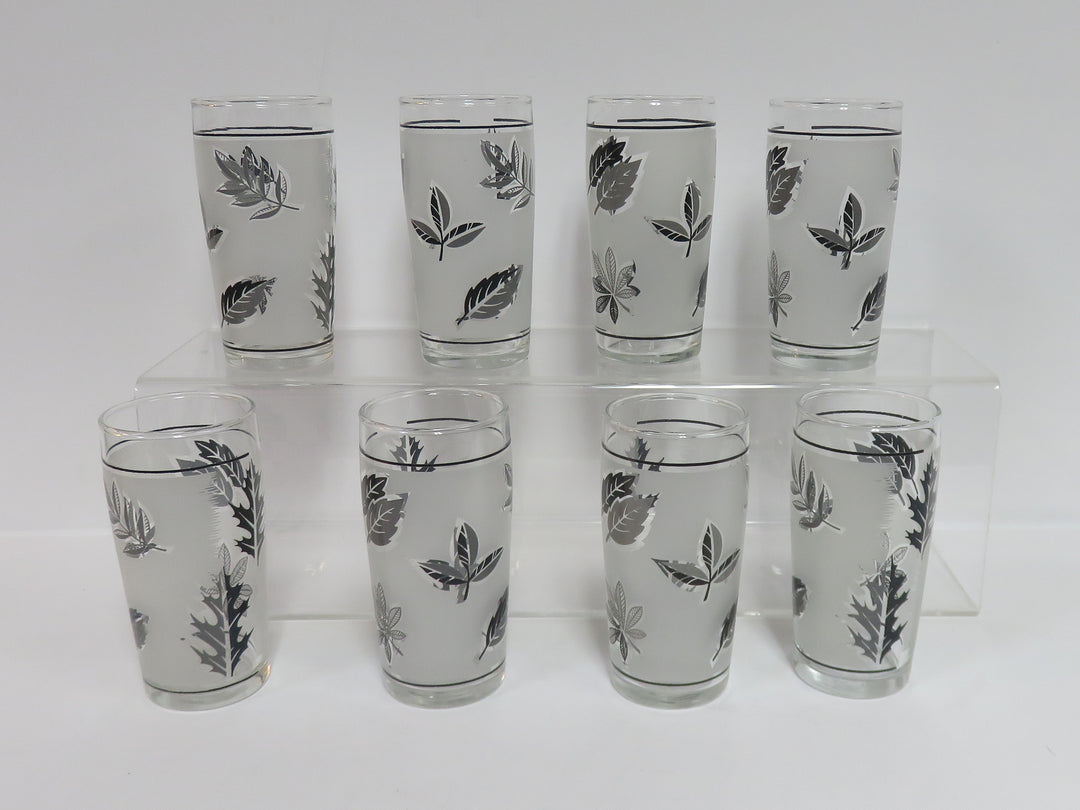 Libby Silver Foliage Juice Glasses