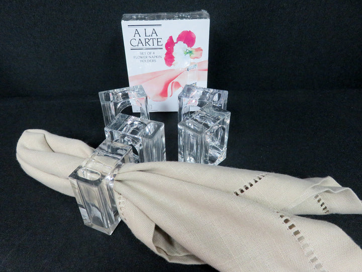 Acrylic Vase Napkin Rings