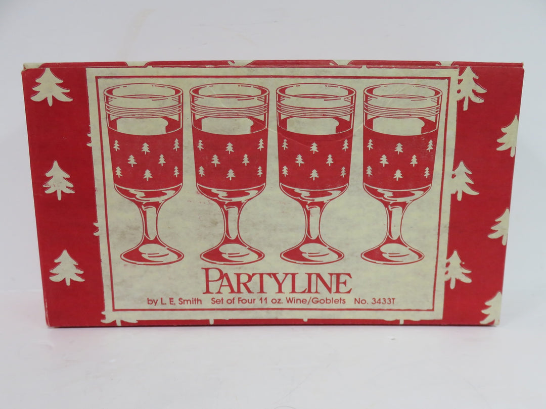 LE Smith Christmas Goblets