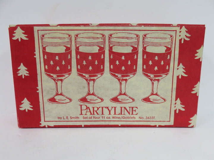 LE Smith Christmas Goblets