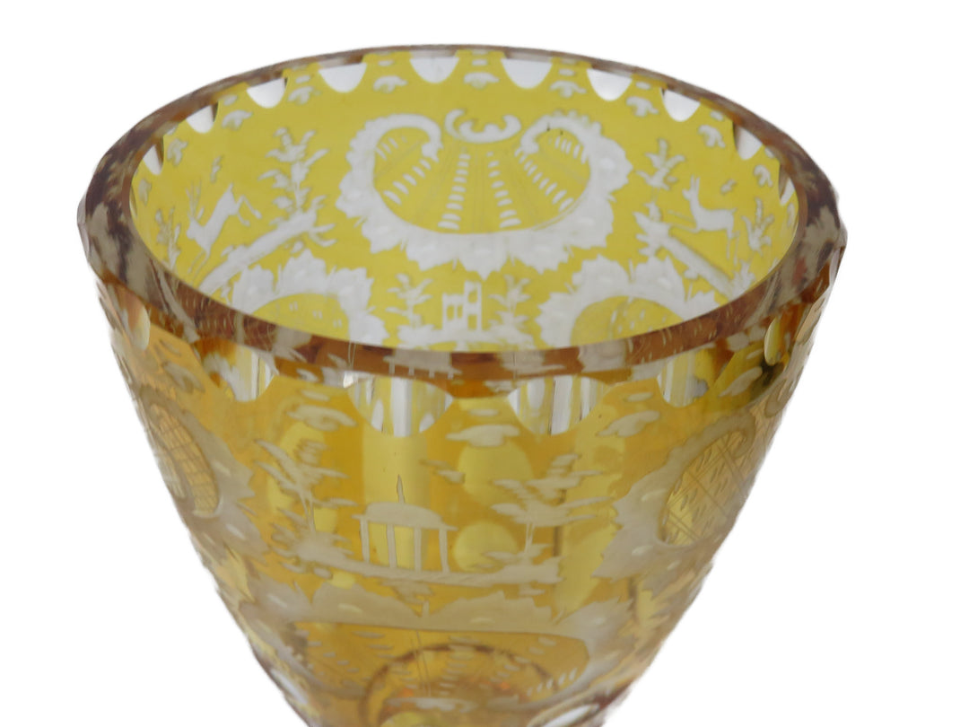 Bohemian Honey Amber Vase